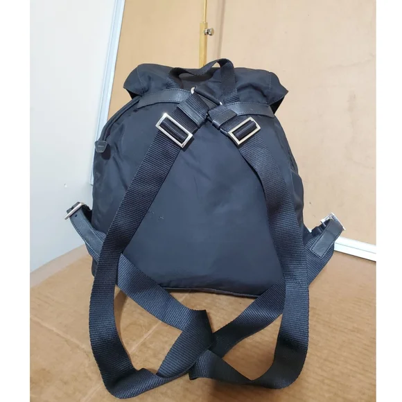 PRADA Black Tessuto Nylon Zainetto Backpack Bag  - Picture 2 of 11